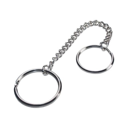 Metal Silver Belt Hooks/Pocket Chains Key Chain, 5PK